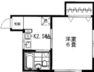 コーポ仲宿【1階】の間取り