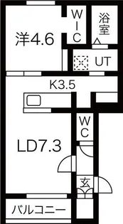 CREST【1階】の間取り
