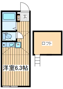 ミルフルール西横浜【2階】の間取り