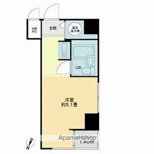 ライオンズマンション麻布【6階】の間取り