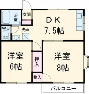 チェリーフォートレス【1階】の間取り