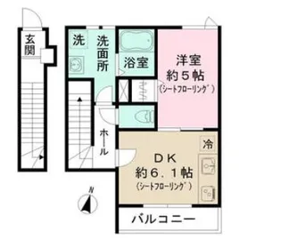 ルミナージュ(Luminage)新中野【2階】の間取り