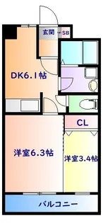 パルメゾン泉【5階】の間取り