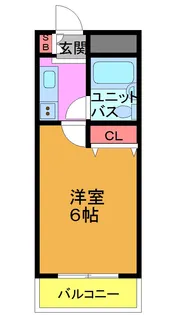 サンパレス東野【2階】の間取り
