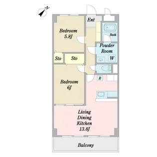グランドゥール東松戸【7階】の間取り