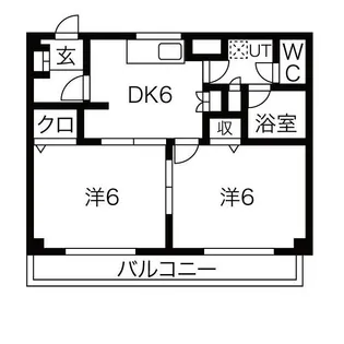 神奈川県鎌倉市常盤【マンション】の間取り