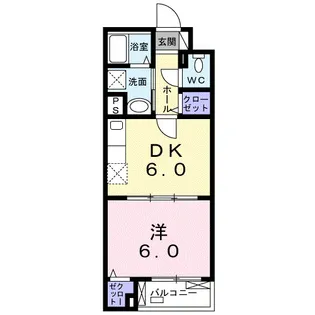 東京都江戸川区西小岩2【アパート】の間取り