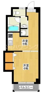 1DKの間取り画像