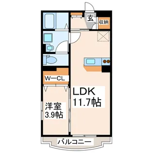 プレジールT【2階】の間取り
