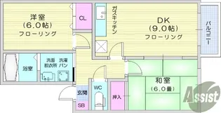 ヒルサイドテラスE棟【2階】の間取り
