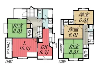 千葉県佐倉市宮ノ台2【一戸建】の間取り