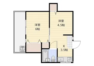 島田マンション【2階】の間取り