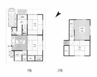 京都府南丹市八木町八木東所【一戸建】の間取り