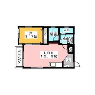 Etoile黒川【2階】の間取り
