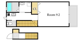 岡山県岡山市南区新福2【アパート】の間取り
