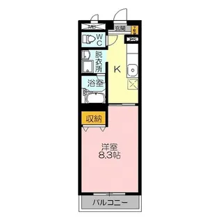 三記マンション日野【1階】の間取り