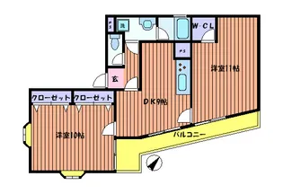 ヴィラステージ立川【5階】の間取り