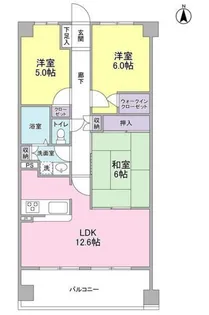 ラピス南町田【1階】の間取り