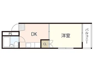 ULTIMATE ONE BLDG宇品【4階】の間取り