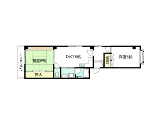 コーポ金町【1階】の間取り
