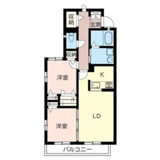 シャーメゾンからたち【2階】の間取り