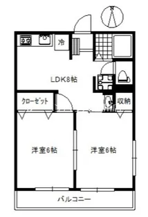 リバストン【2階】の間取り