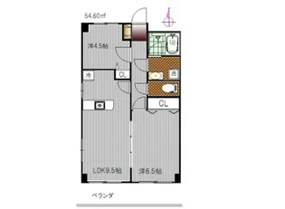 山地マンション【1階】の間取り