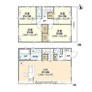 東京都府中市矢崎町5【一戸建】の間取り