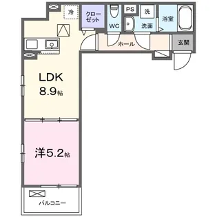 滋賀県草津市東草津2【アパート】の間取り