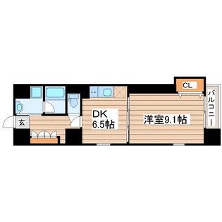 ヴィアーレ勾当台I【2階】の間取り