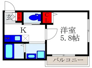 L&Cスタ-ハイツNo17【3階】の間取り