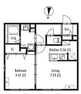 東京都中野区弥生町2【マンション】の間取り