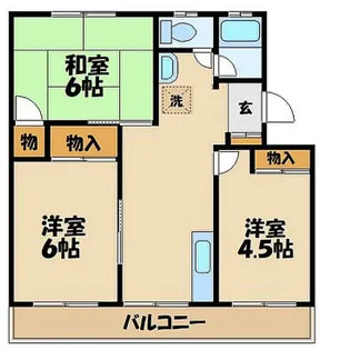 さがみ野東洋マンション【2階】の間取り