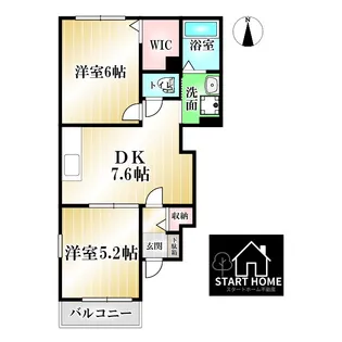サンシャインオールウェイズC【1階】の間取り