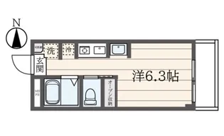 シティーハイツ堀之内【1階】の間取り