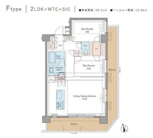 LUXENA+PAWS藤沢【1階】の間取り