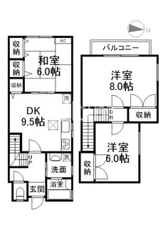 京都府京都市伏見区桃山町因幡【一戸建】の間取り