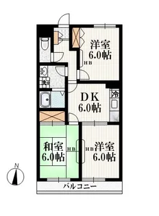 東京都練馬区谷原3【マンション】の間取り