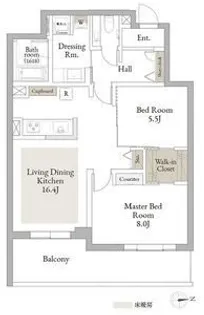 ウィズプラス三鷹【3階】の間取り