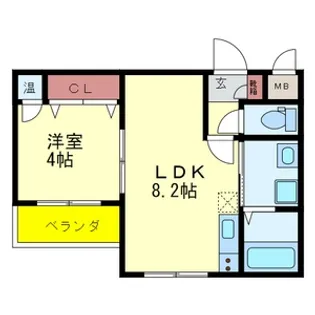 大阪府大阪市平野区加美西1【アパート】の間取り