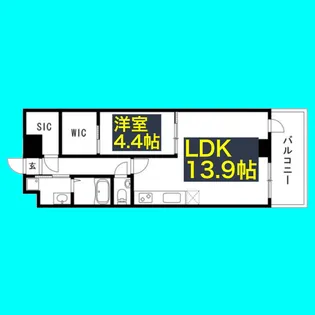 Viare storia(ヴィアーレストーリア)【11階】の間取り