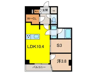 アジールコート山手動坂【6階】の間取り