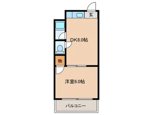 花ハイツ【1階】の間取り