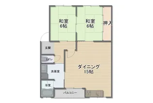 パールハイツ北谷【2階】の間取り