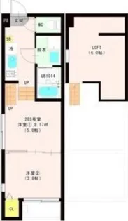 ハーモニーテラス西中田VIII【2階】の間取り