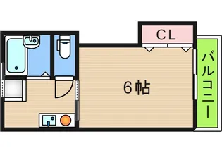 ハイツ木下【2階】の間取り