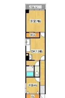 徳島県徳島市一番町2【マンション】の間取り