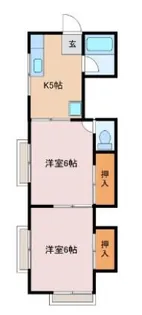 ハイツオーデン【1階】の間取り