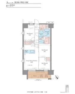 LUXENA船堀【8階】の間取り