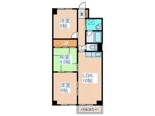 アルファヒル麻生【6階】の間取り